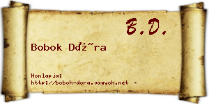 Bobok Dóra névjegykártya