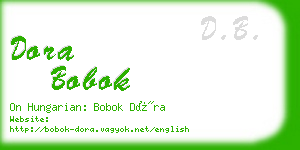 dora bobok business card